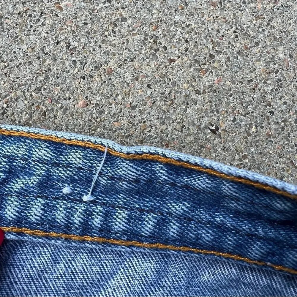 Y2K Arizona Boho Western bricabrac trim festival jean shorts - Picture 4 of 5